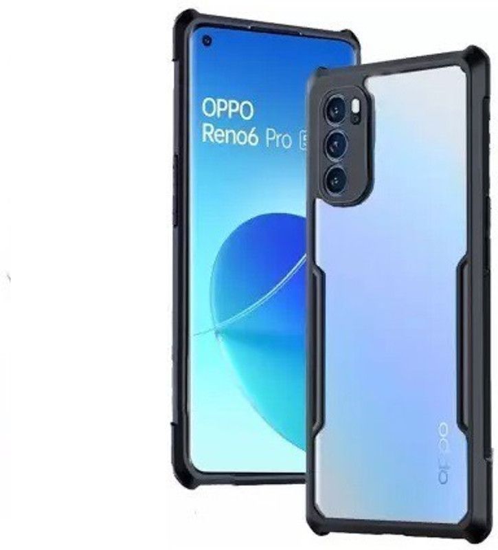 S-Hardline Back Cover for Oppo Reno 6 Pro, pocket-friendly Slim profile  (Transparent)