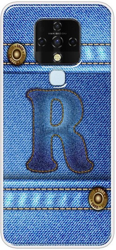 FortistaPrint Back Cover for Tecno Camon 16  (Blue, Gold, Grip Case, Silicon, Pack of: 1)