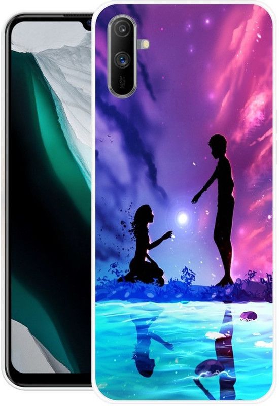 JATLAND Back Cover for Realme C3  (Multicolor, Grip Case, Silicon)