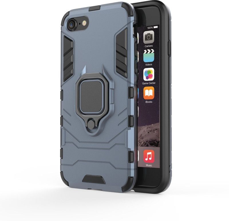Rakulo Back Cover for Apple iPhone 7  (Blue, Cases with Holder, Pack of: 1)