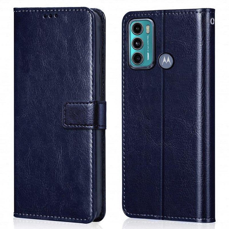 COVERBLACK Flip Cover for MOTOROLA G40 Fusion  (Blue, Grip Case, Pack of: 1)