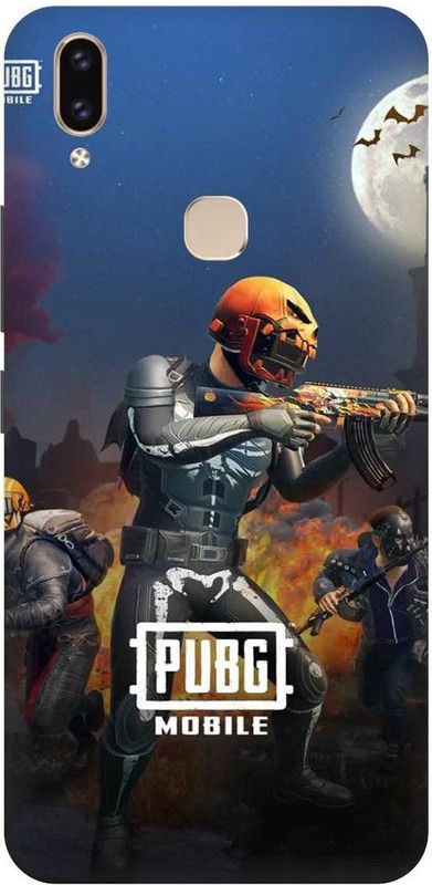 THE NARAYANA COLLECTIONS Back Cover for VIVO V9 PRO-1851-PUBG,CHICKEN,GAME,BGMI,LOGO  (Multicolor, Hard Case, Pack of: 1)