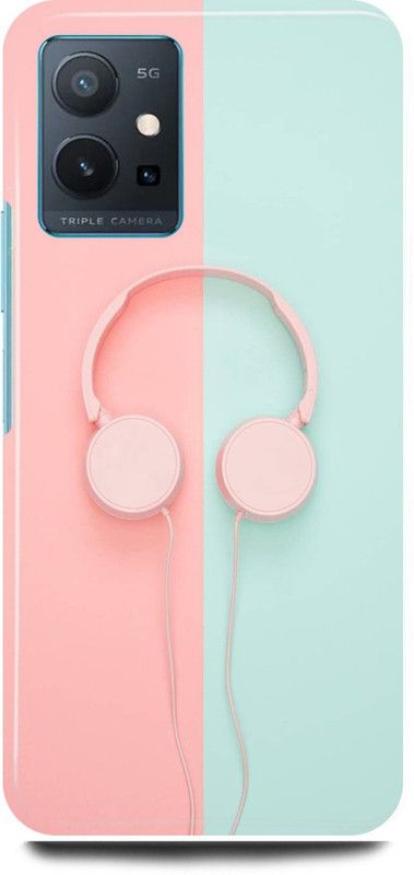 play fast Back Cover for Vivo y75 5G, V2142 HEADPHONE, MUSIC, LOVER, EARPHONE, SOUND  (Multicolor, Hard Case)