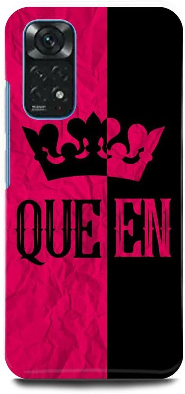play fast Back Cover for Redmi Note 11S QUEEN, RANI, PRINCESS  (Multicolor, Hard Case, Pack of: 1)