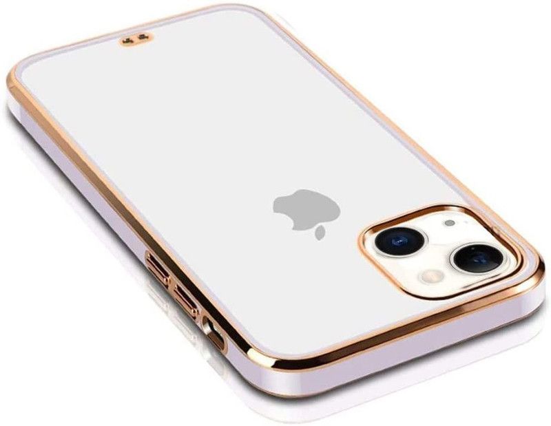 Zoy Back Cover for Aple iPhone 13, Transparent, Chrome  (Purple, Shock Proof, Silicon)