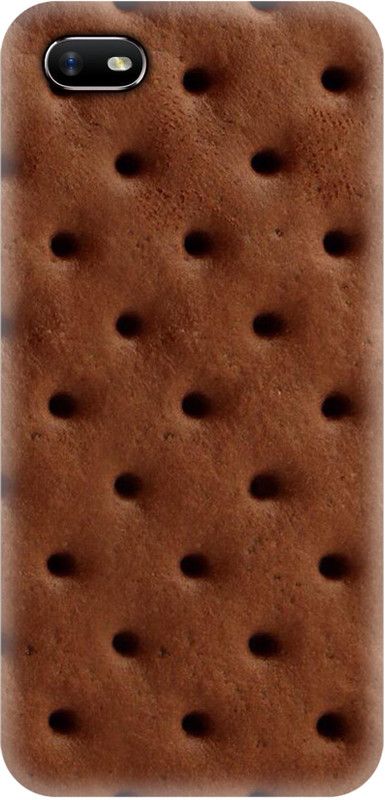 Smutty Back Cover for OPPO A1K, CPH1923 - Biscuit Print  (Brown, Black, Hard Case, Pack of: 1)