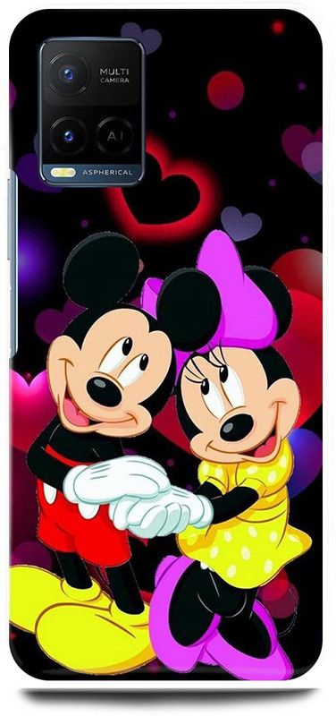 play fast Back Cover for Vivo Y33s, V2109 MICKEY, MOUSE, MINNIE, MOUSE, DOLL  (Multicolor, Hard Case, Pack of: 1)