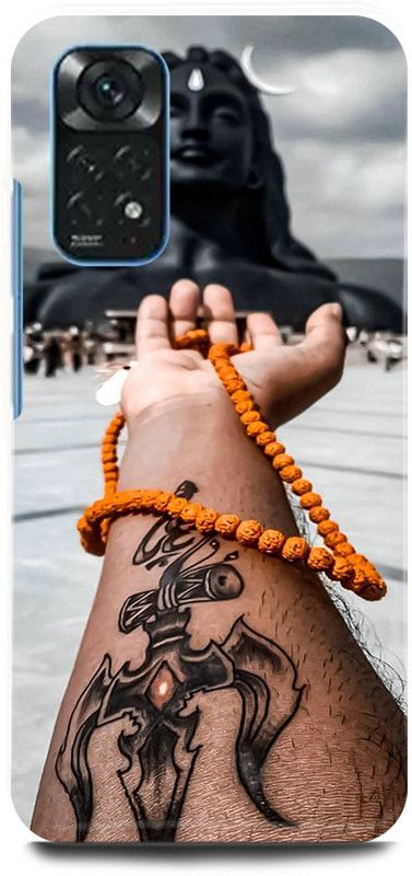 play fast Back Cover for Redmi Note 11S ADIYOGI, SHIVA, STATUE, RUDRAKSH, SHIV, SHIVJI  (Black, Hard Case, Pack of: 1)