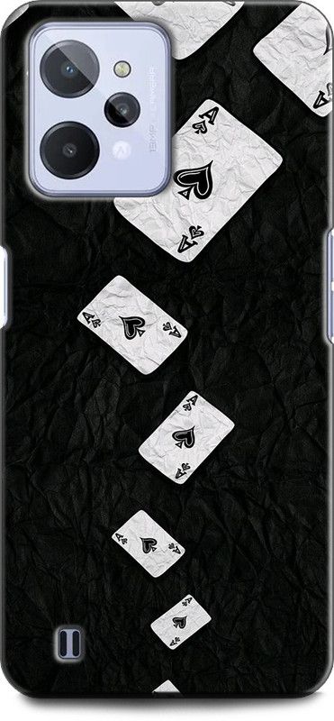 KEYCENT Back Cover for Realme C31, RMX3501 CARD, ACE, GAME, BLACK, ABSTRACT  (Multicolor, Shock Proof, Pack of: 1)