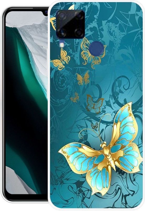 MK PRODUCTS Back Cover for Realme C15  (Multicolor, 3D Case, Silicon, Pack of: 1)