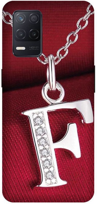 PHONE WALEY.COM Back Cover for Realme 8 (5G) , RMX3241 ,F letter,F name F word , Printed Back Cover  (Red, Hard Case, Pack of: 1)