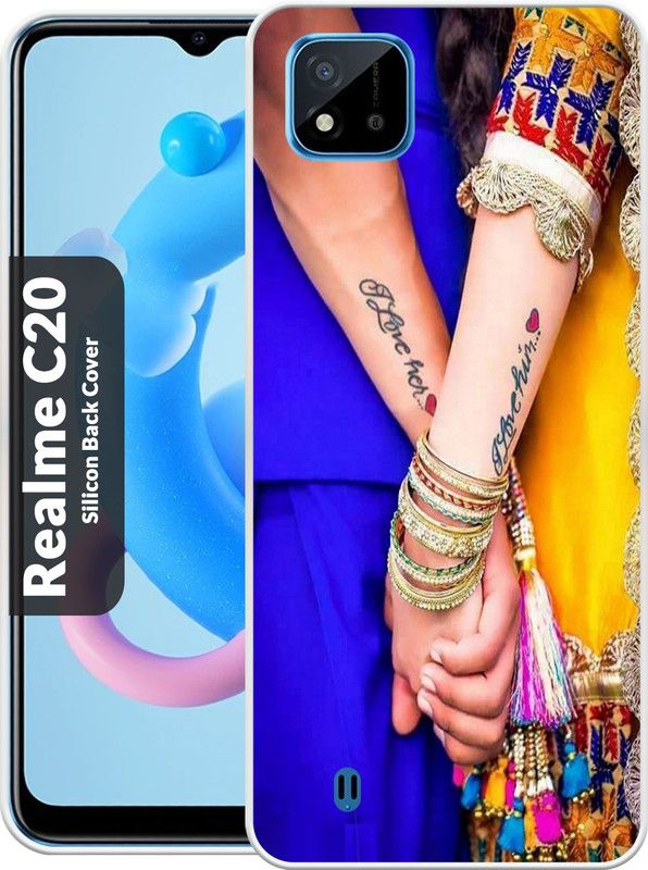 Smart Cases Back Cover for Realme C20  (Multicolor, Grip Case, Silicon, Pack of: 1)