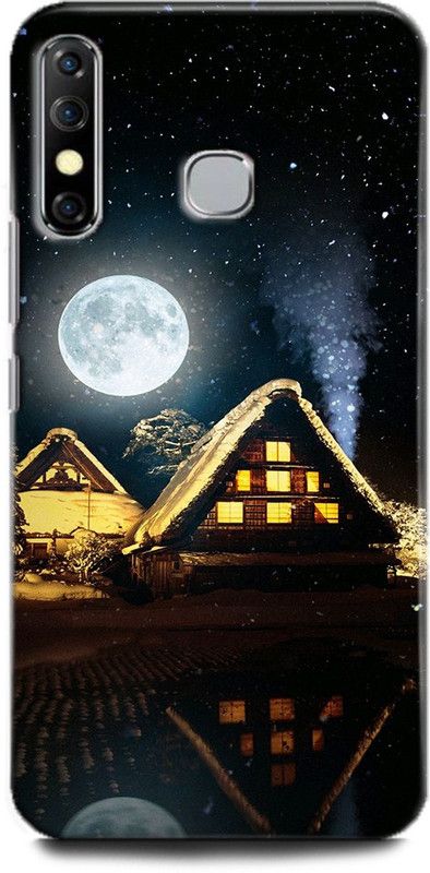 KEYCENT Back Cover for Infinix Hot 8 HOME, HOUSE, DARK, NIGHT, LANDSCAPE, NATURE  (Multicolor, Shock Proof, Pack of: 1)