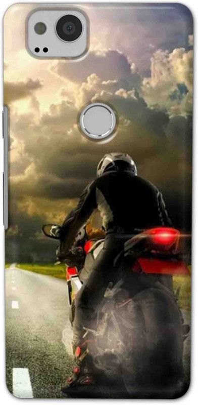 NDCOM Back Cover for Google Pixel 2 Rider Bike Lover Printed  (Multicolor, Hard Case, Pack of: 1)