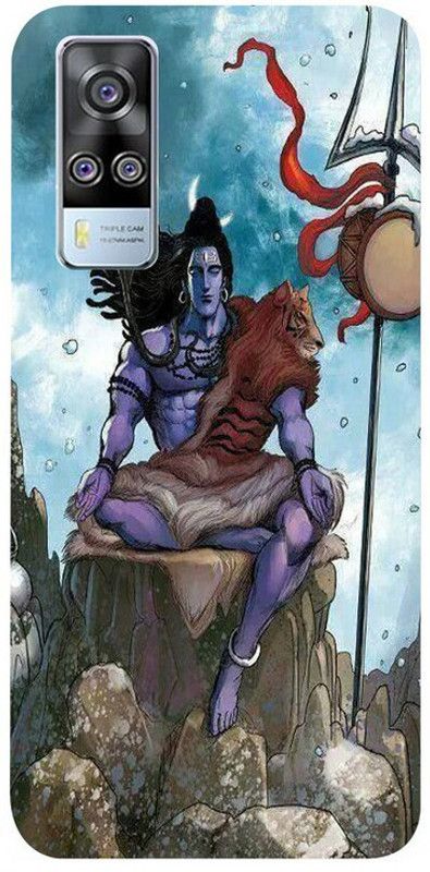 Golden Mask Back Cover for Vivo Y51A Shiv shankar  (Multicolor, Waterproof, Silicon, Pack of: 1)