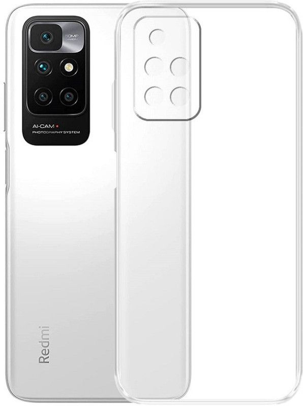 Lilliput Back Cover for Mi Redmi 10 Prime  (Transparent, Silicon, Pack of: 1)