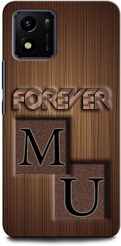 INTELLIZE Back Cover for VIVO Y15s MU, M LOVE U, U LOVE M, M LETTER, U LETTER, MU NAME  (Multicolor, Hard Case, Pack of: 1)