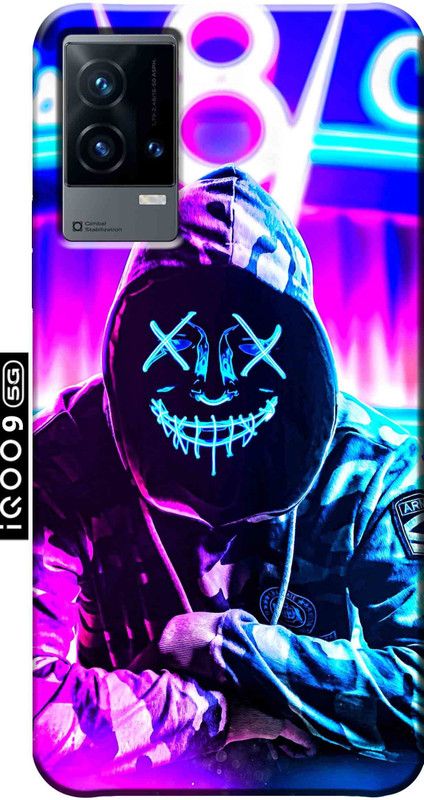 YornoSis Back Cover for iQoo 9 5G 2651  (Multicolor, 3D Case, Silicon, Pack of: 1)