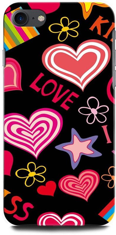 ORBIQE Back Cover for APPLE iPhone SE MHGQ3HN/A VALENTINES DAY, COUPLE DAY, LOVE, HEART  (Multicolor, Hard Case, Pack of: 1)