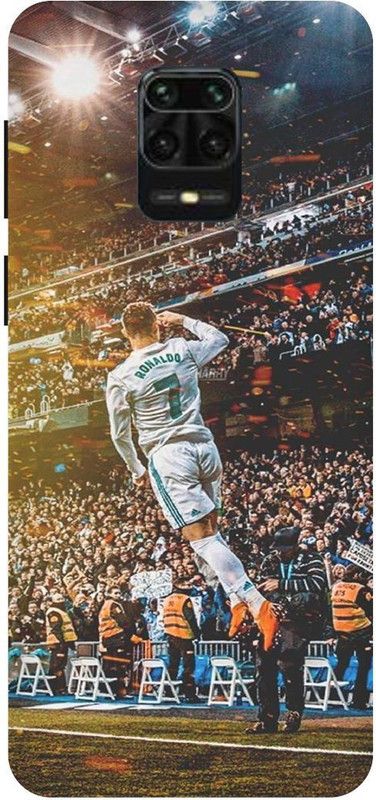 THE NARAYANA COLLECTIONS Back Cover for REDMI NOTE 9 PRO MAX-RONALDO BACK COVER,FOOTBALL,SPORTS  (Multicolor, Hard Case, Pack of: 1)