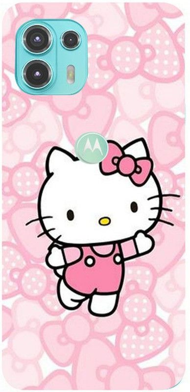 Golden Mask Back Cover for Motorola Moto Edge 20 Fusion Hello Kitty Love  (Multicolor, Waterproof, Silicon, Pack of: 1)