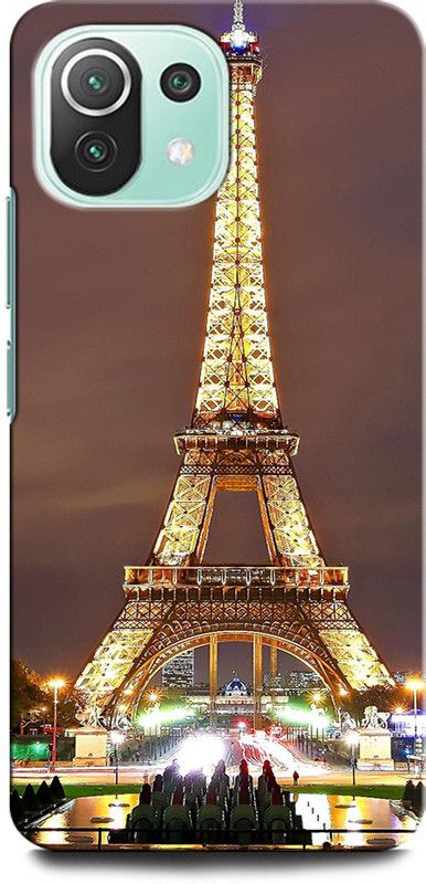 GRAFIQE Back Cover for Mi 11 Lite, Xiaomi 11Lite NE EIFFEL TOWER, PARIS, HEARTS, LOVE, COLORFUL, GALAXY  (Multicolor, Shock Proof, Pack of: 1)