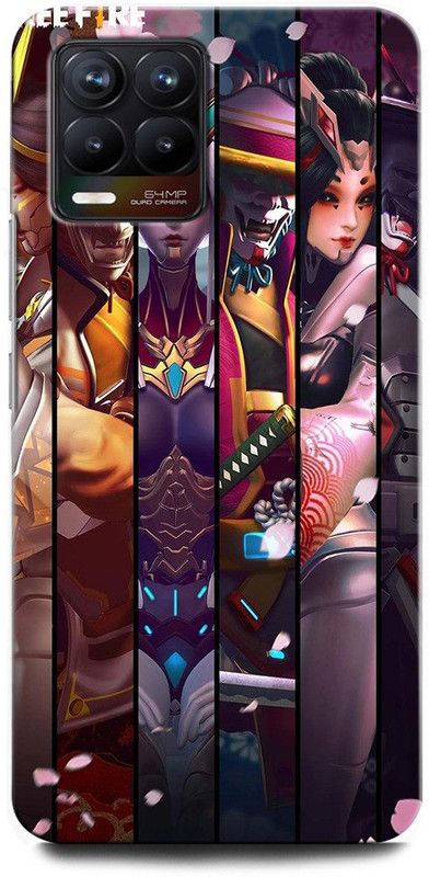 GRAFIQE Back Cover for Realme 8 Pro RMX3081 MARVEL FUTURE FIGHT, GAME, FREEFIRE  (Multicolor, Shock Proof, Pack of: 1)