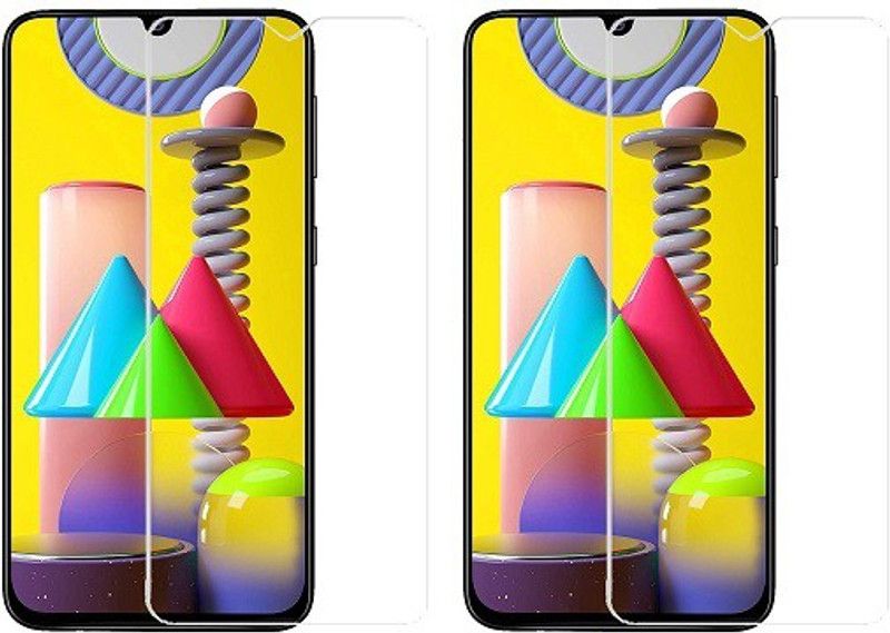 HOBBYTRONICS Tempered Glass Guard for Samsung Galaxy M31  (Pack of 2)