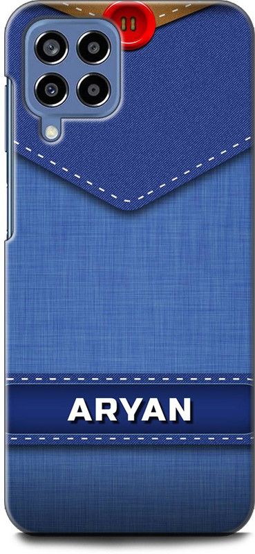 WallCraft Back Cover for SAMSUNG Galaxy M33 5G ARYAN NAME, A, LETTER, BLUE, JEANS, ALPHABET  (Multicolor, Dual Protection, Pack of: 1)