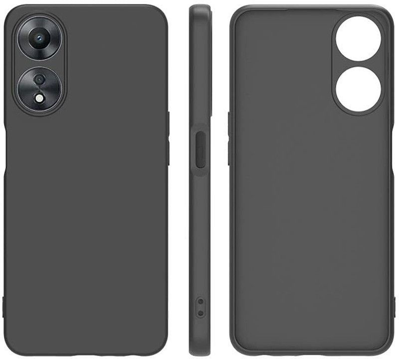 NSTAR Back Cover for Oppo A78 5G  (Black, Shock Proof, Pack of: 1)