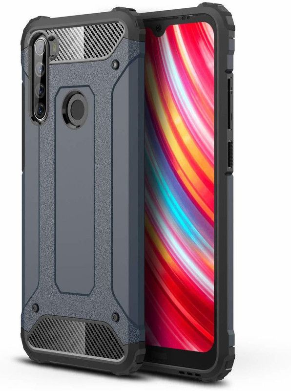 Power Back Cover for Mi Redmi Note 8  (Blue, Shock Proof, Pack of: 1)