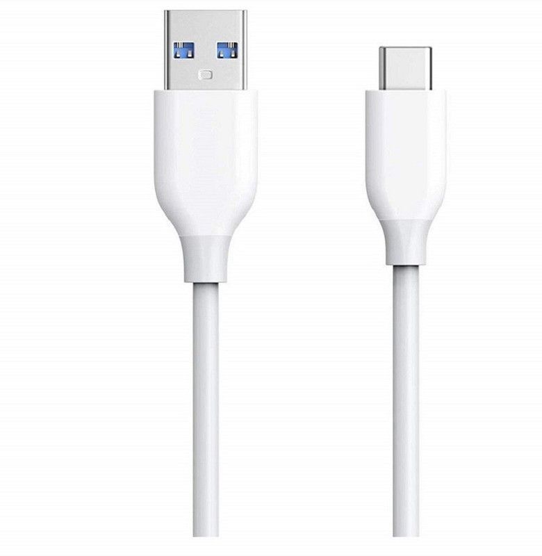 GEW USB Type C Cable 1.1 m Rapid Quick Dash Fast Charging White Type C Cable For Smartphone  (Compatible with OPPO/REALME/ONEPLUS, VOOC/DASH/WARP/DART/SUPERVOOC, White, One Cable)