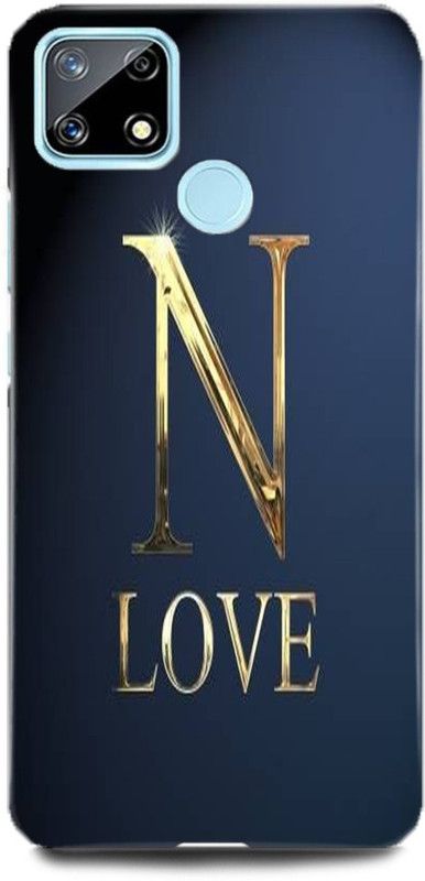 FUGGA Back Cover for Realme Narzo 20, N, LETTER, ALPHABET, LOVE, N, NAME  (Multicolor, Hard Case, Pack of: 1)