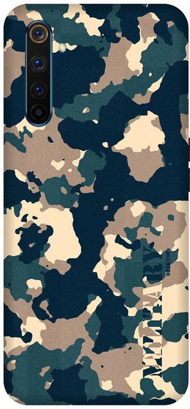 UMPRINT Back Cover for Realme 6 Pro Indian Army, Army Dress Code Printed Back Cover  (Multicolor, Hard Case, Pack of: 1)