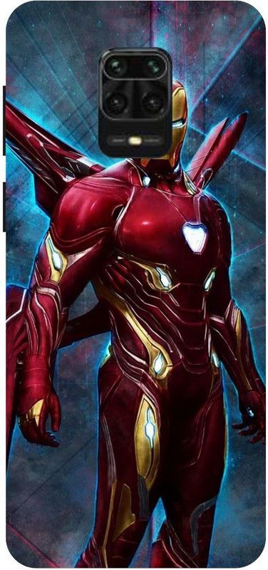 THE NARAYANA COLLECTIONS Back Cover for REDMI NOTE 9 PRO MAX-IRONMAN,IRON,MAN,AVENGERS,ROBOT  (Multicolor, Hard Case, Pack of: 1)