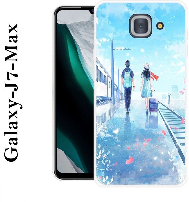 KLC Back Cover for Samsung Galaxy J7 Max  (Blue, Grip Case, Silicon)