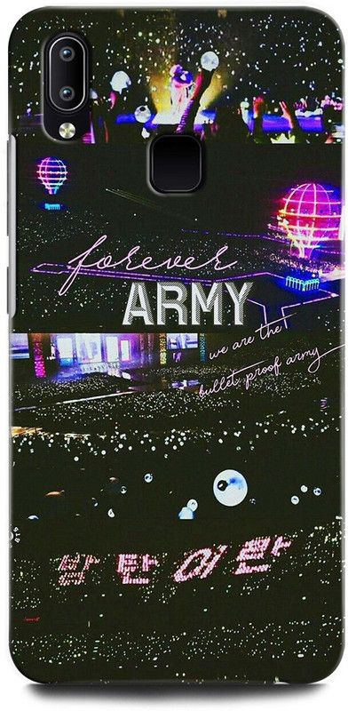 ORBIQE Back Cover for Vivo Y93 1815 BTS X ARMYJUNGSHOOK, KOREAN, HEARTBEAT, BTS, GIRL, SINGER  (Multicolor, Hard Case, Pack of: 1)