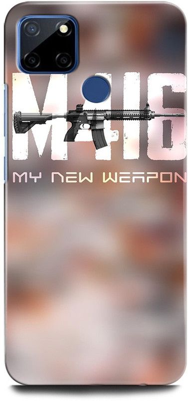 ORBIQE Back Cover for Realme C25 RMX3193 PUBGM416, ARMY, DJ ALOK, GUN, FREEFIRE, JUEGO, GUN  (Multicolor, Hard Case, Pack of: 1)