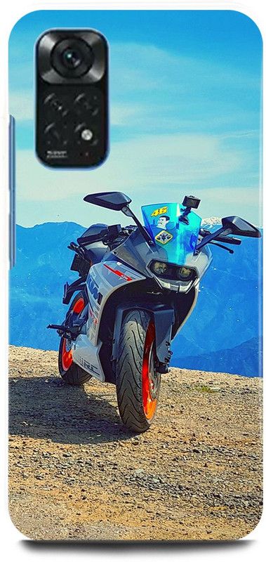 FIKORA Back Cover for Redmi Note 11, KTM, DUKE, BIKE, LOVER, SPORTS  (Blue, Hard Case, Pack of: 1)