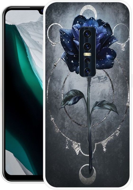 JAYFOX Back Cover for Vivo V17 Pro  (Grey, Blue, Silicon)