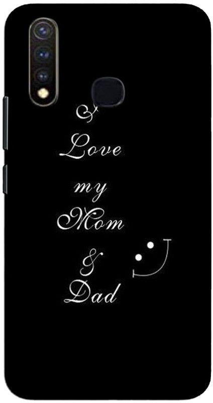 CROKIAN Back Cover for Vivo Y19 I love mom dad Back Cover  (Multicolor, Hard Case, Pack of: 1)