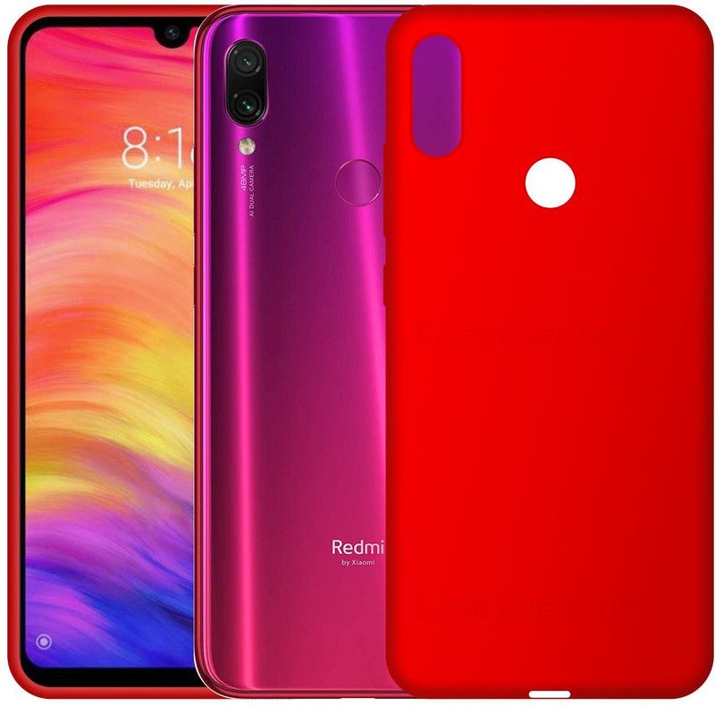CASE CREATION Back Cover for Redmi Note 7  (Red, Grip Case, Pack of: 1)