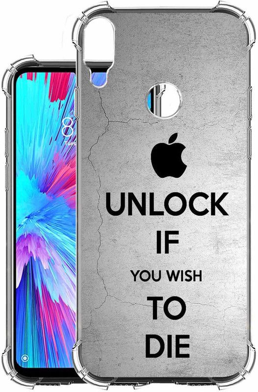 Snazzy Back Cover for mi redmi note 7s  (Grey, Shock Proof, Silicon, Pack of: 1)