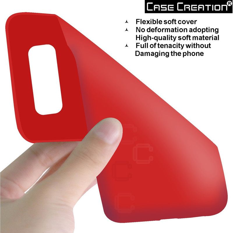 CASE CREATION Back Cover for Samsung Galaxy Note 8 Case  (Red, Waterproof, Silicon, Pack of: 1)