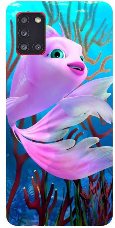 Skyhawk Back Cover for Infinix Smart 5A Pink Fish  (Multicolor, Waterproof, Silicon, Pack of: 1)
