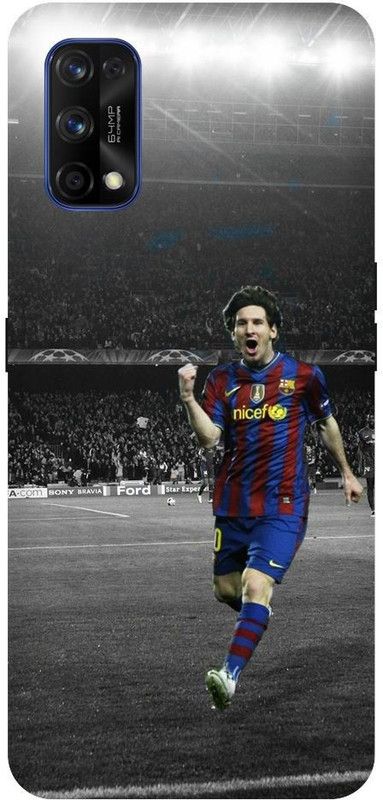 URCHIN Back Cover for Realme 7 Messi, Lione Messi, Football, Messi 10, Barcelona, Lione Messi Jersey, Sports  (Multicolor, Shock Proof)