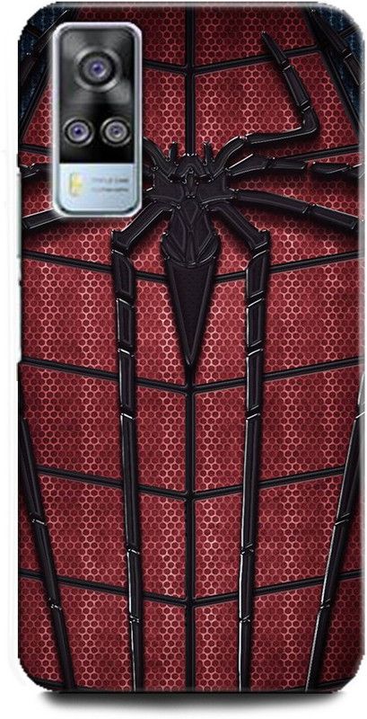 Afterglow Back Cover for Vivo Y31 SPIDERMAN, MARVAL, SUPERHERO, COMIC, PETER PARKER, BLACK SPIDERAN  (Multicolor, Shock Proof, Pack of: 1)