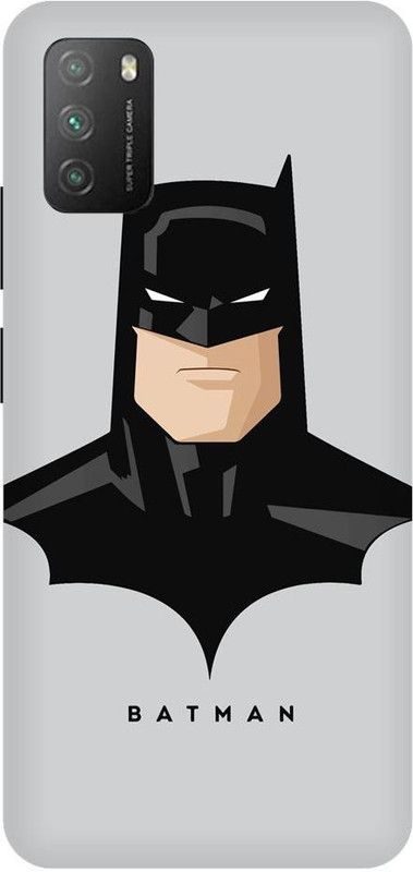 URCHIN Back Cover for Poco M3  (Black, White, Shock Proof, Pack of: 1)