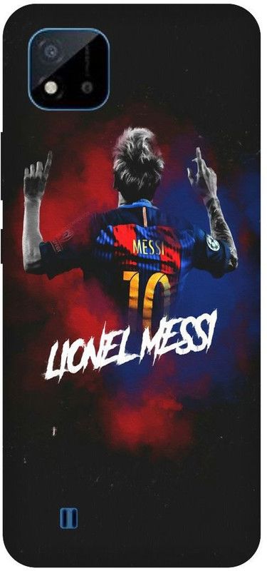 Bluvver Back Cover for Realme C20,RMX3061, Printed Lione Messi Back Cover  (Multicolor, Hard Case)