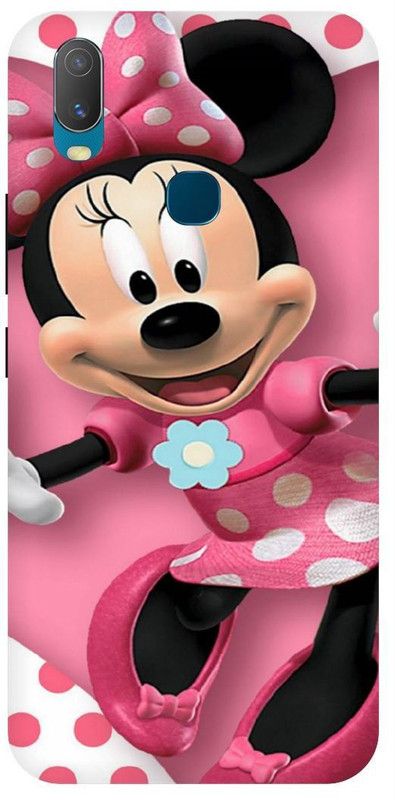 THE NARAYANA COLLECTIONS Back Cover for VIVO Y15-1901-MINNIE,MOUSE,CARTOON,LOVE,CUTE,SMILE  (Multicolor, Hard Case, Pack of: 1)